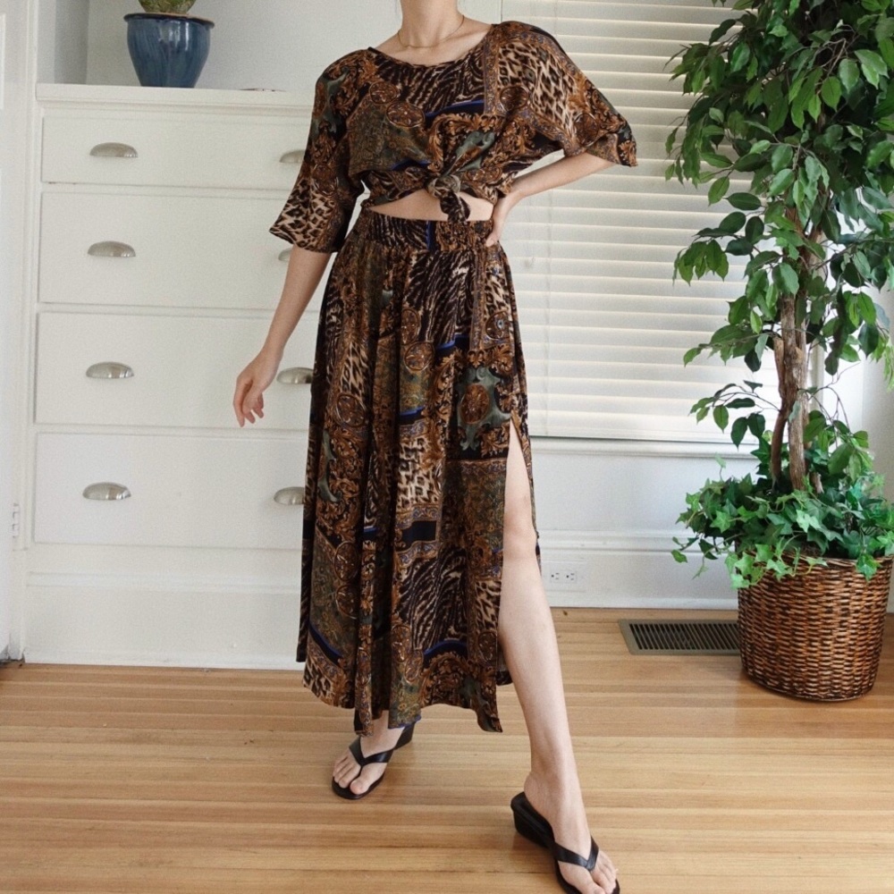 Vintage 80s made in USA baroque print set